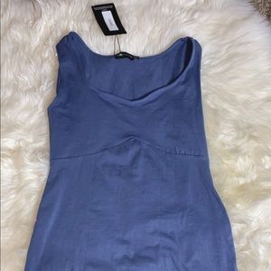 Pretty little thing blue body con dress